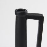 Burton 17.1H Large Matte Black Ceramic Jug Vase