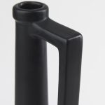 Burton 17.1H Large Matte Black Ceramic Jug Vase