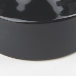 Burton 8.3H Small Glossy and Matte Black Ceramic Jug Vase