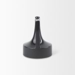 Burton 8.3H Small Glossy and Matte Black Ceramic Jug Vase