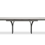 CAMBER Bianco Travertine Ceramic Top Extension Dining Table