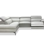 CAMELLO Silver Leather LSF Electric Reclining Chaise Sectional 4 CAMELLO Silver Leather LSF Electric Reclining Chaise Sectional