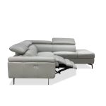 CAMELLO Silver Leather RSF Electric Reclining Sectional 6 CAMELLO Silver Leather RSF Electric Reclining Sectional