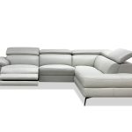 CAMELLO Silver Leather RSF Electric Reclining Sectional 4 CAMELLO Silver Leather RSF Electric Reclining Sectional