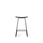 CANARIA Black Leather Bar Stool Black Steel Base 5 CANARIA Black Leather Bar Stool Black Steel Base