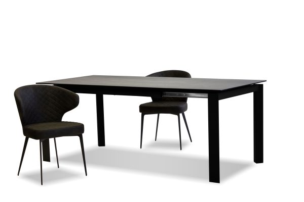 CASPER Concrete Grey Ceramic Extension Dining Table 5 2