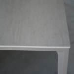CAYMAN 70" Travertino Ceramic Taupe Powder Coated Dining Table 7 CAYMAN 70" Travertino Ceramic Taupe Powder Coated Dining Table