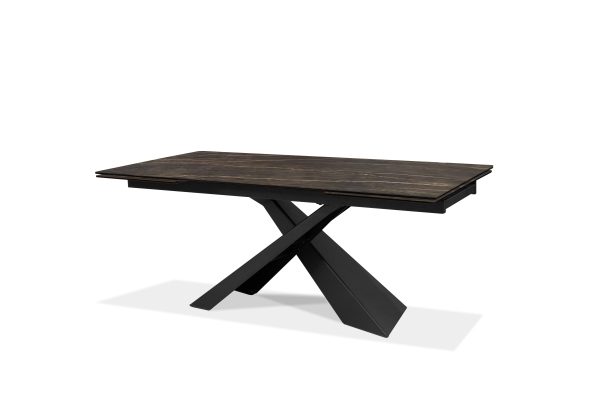 CENTURY Noir Desir Ceramic Top Double Extension Dining Table 2 2
