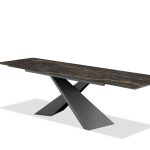 CENTURY Noir Desir Ceramic Top Double Extension Dining Table 7 CENTURY Noir Desir Ceramic Top Double Extension Dining Table