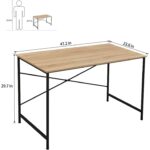 Modern Rustic Home Office Desk with Black Metal Frame Oak Top 10 Modern Rustic Home Office Desk with Black Metal Frame Oak Top