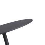 CIRCULO Black Marble Medium End Table Black Steel 6 CIRCULO Black Marble Medium End Table Black Steel