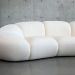 CIRRO Buttermilk Popcorn Fabric 4-Seater Sofa
