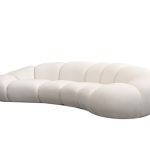 CIRRO Buttermilk Popcorn Fabric 4-Seater Sofa