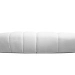 CIRRO Polar White Fabric Four-Seater Sofa