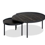COAST Small Noir Desir Ceramic Top Coffee Table