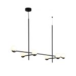 CONSTELLATION Matte Black Pendant Lamp White Glass 5 CONSTELLATION Matte Black Pendant Lamp White Glass