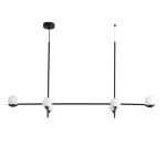 CONSTELLATION Matte Black Pendant Lamp White Glass 7 CONSTELLATION Matte Black Pendant Lamp White Glass