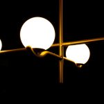 CONSTELLATION Matte Brass Pendant Lamp White Glass 4 CONSTELLATION Matte Brass Pendant Lamp White Glass
