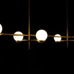 CONSTELLATION Matte Brass Pendant Lamp White Glass 3 CONSTELLATION Matte Brass Pendant Lamp White Glass