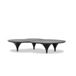 COUPE Black Wood Veneer Coffee Table with Birch Legs 6 COUPE Black Wood Veneer Coffee Table with Birch Legs