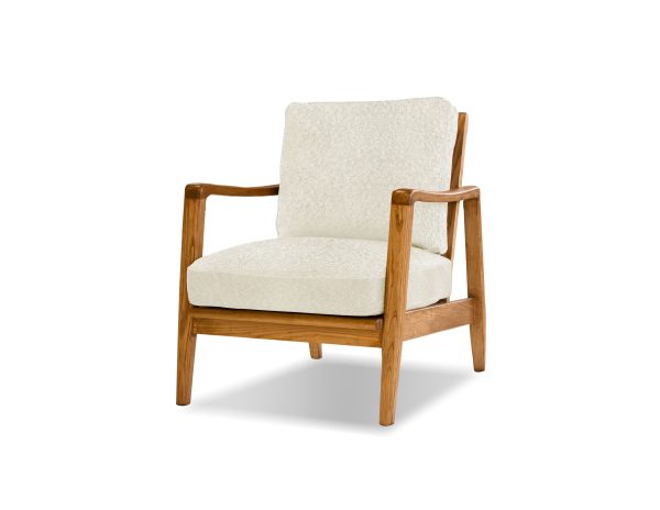 CRAFTSMAN Leather Ash Wood Lounge Chair 2