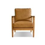 CRAFTSMAN Tan Leather Lounge Chair Natural Ash Frame 9 CRAFTSMAN Tan Leather Lounge Chair Natural Ash Frame