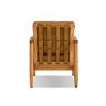 CRAFTSMAN Tan Leather Lounge Chair Natural Ash Frame 11 CRAFTSMAN Tan Leather Lounge Chair Natural Ash Frame