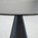 CREMINI Tall End Table Black Steel Brown Ceramic Top 11 CREMINI Tall End Table Black Steel Brown Ceramic Top