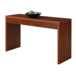 Cherry Finish Modern Console Table for Living Room or Entryway
