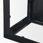 Cairn Matte Black Metal w/ Glass 1-Light Wall Sconce