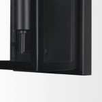 Cairn Matte Black Metal w/ Glass 1-Light Wall Sconce