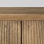 Cairo 36.0L x 19.5W x 36.0H 2 Door Wood and Metal Cabinet