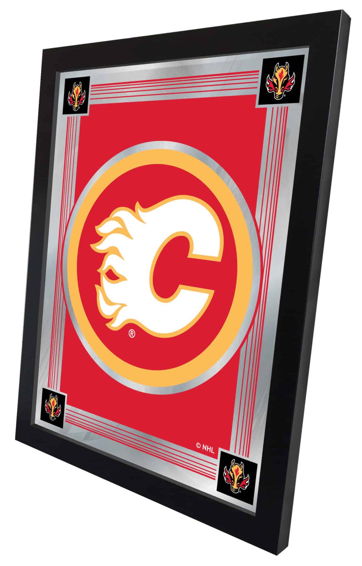 Calgary Flames 17x22 Logo Wall Mirror 2 Calgary Flames 17x22 Logo Wall Mirror - Image 2