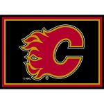 Calgary Flames 6x8 Spirit Rug 5 Calgary Flames 6x8 Spirit Rug