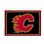 Calgary Flames 6x8 Spirit Rug 6 Calgary Flames 6x8 Spirit Rug