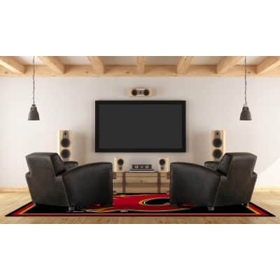 Calgary Flames 6x8 Spirit Rug