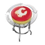 Calgary Flames Chrome Bar Stool 8 Calgary Flames Chrome Bar Stool