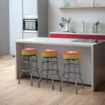 Calgary Flames Chrome Bar Stool 12 Calgary Flames Chrome Bar Stool