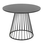 Canary Contemporary Black Metal and MDF Dining Table 10 Canary Contemporary Black Metal and MDF Dining Table