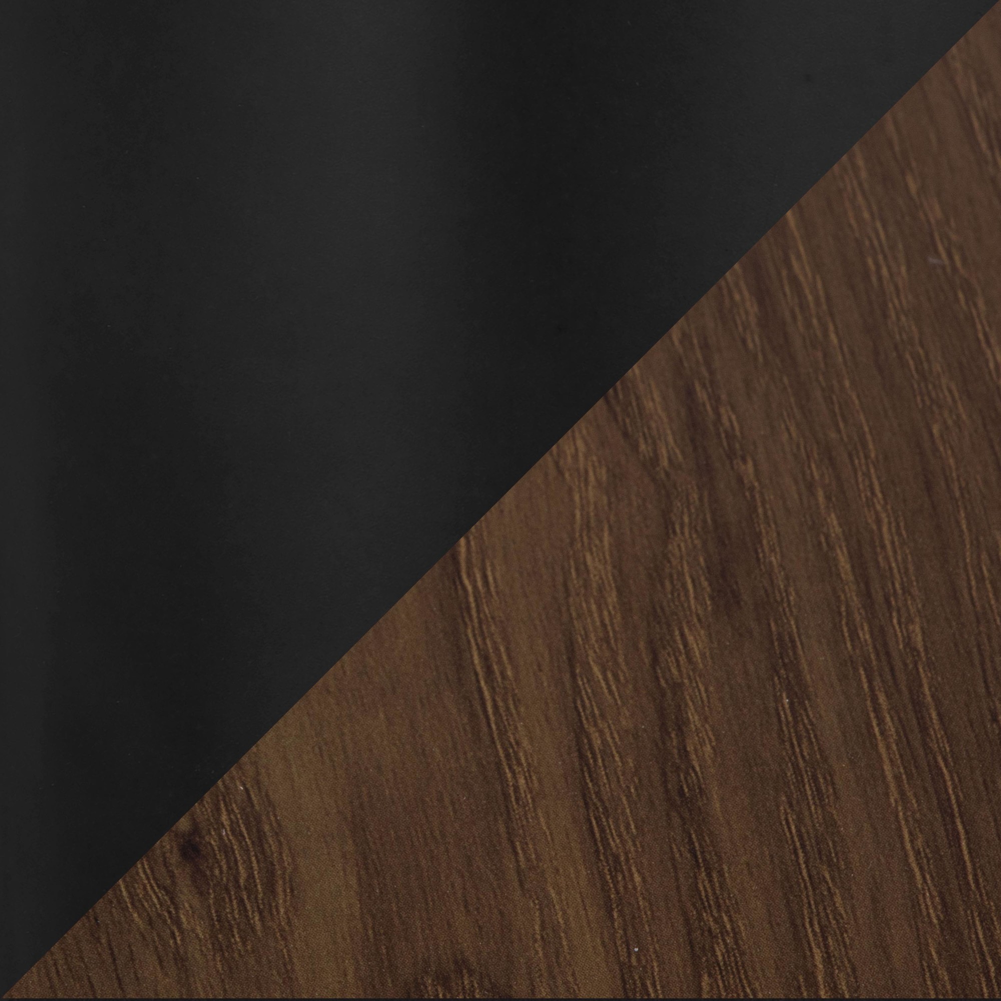 Canary Contemporary Black Metal and Walnut Wood Dining Table 6 Canary Contemporary Black Metal and Walnut Wood Dining Table - Image 6