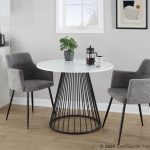 Canary Contemporary Black and White Dining Table 8 Canary Contemporary Black and White Dining Table