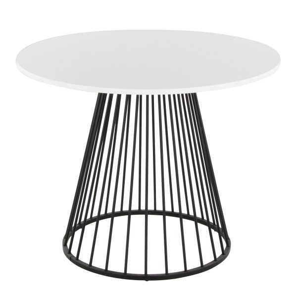 Canary Contemporary Black and White Dining Table 2