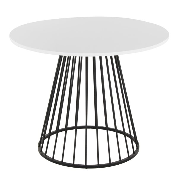 Canary Contemporary Black and White Dining Table 3