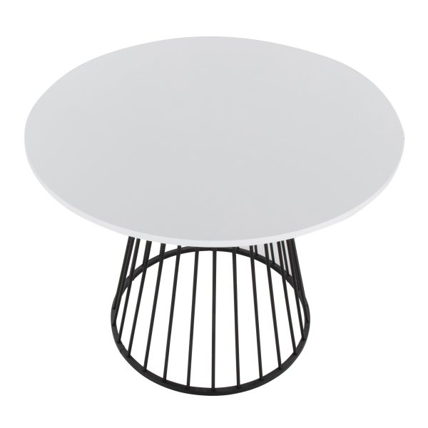 Canary Contemporary Black and White Dining Table 4