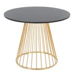 Canary Contemporary Gold and Black Dining Table 9 Canary Contemporary Gold and Black Dining Table