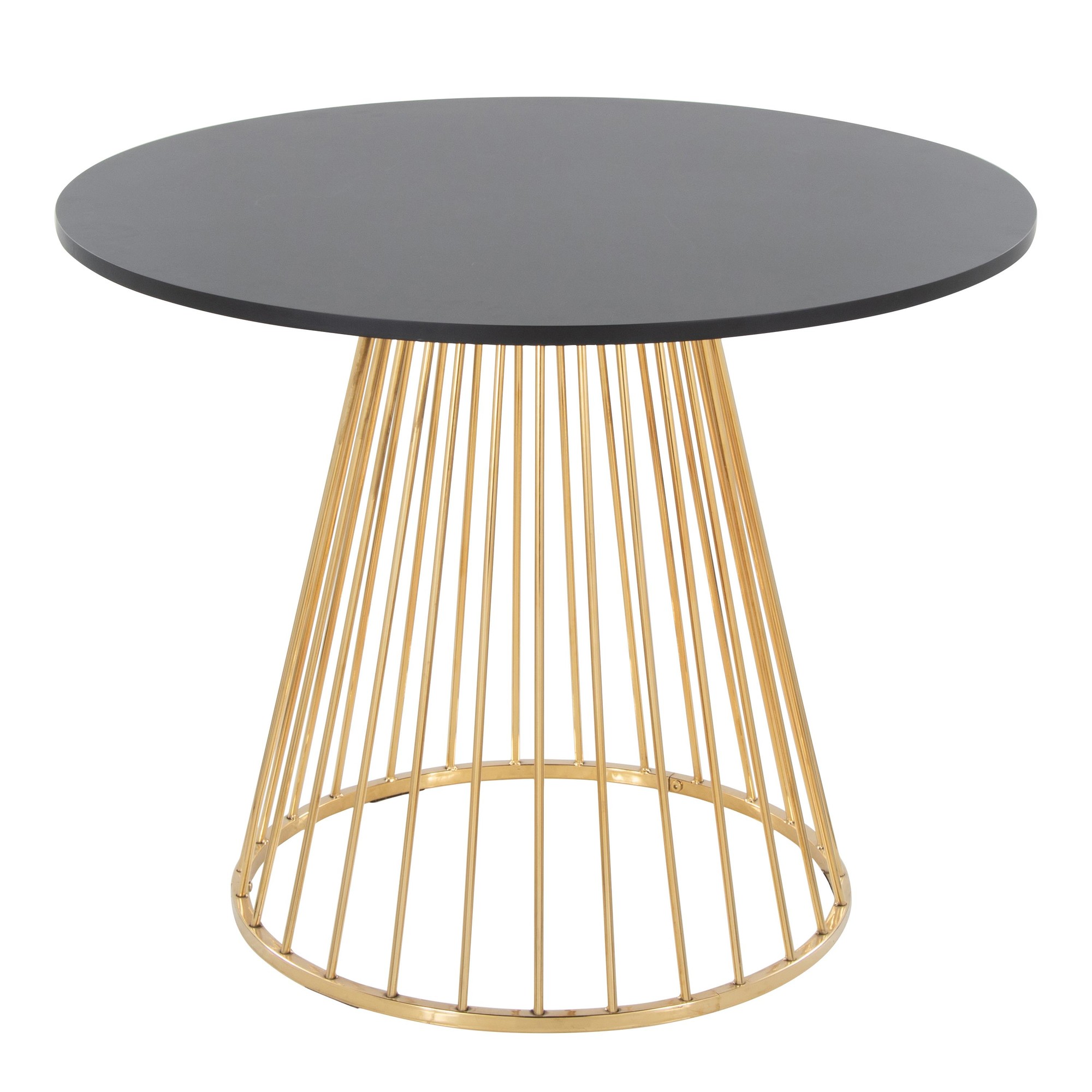 Canary Contemporary Gold and Black Dining Table 3 Canary Contemporary Gold and Black Dining Table - Image 3