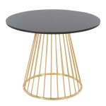 Canary Contemporary Gold and Black Dining Table 10 Canary Contemporary Gold and Black Dining Table