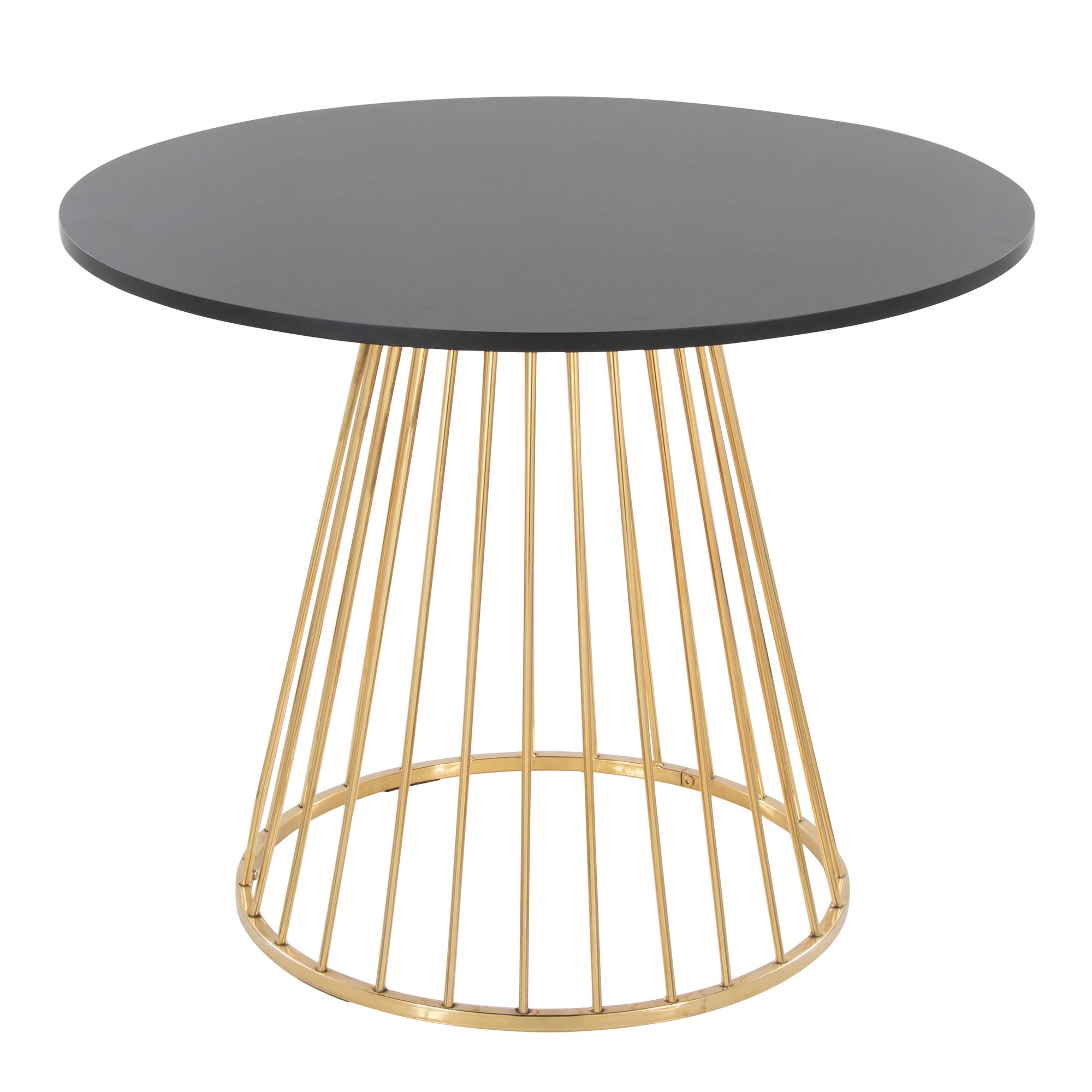 Canary Contemporary Gold and Black Dining Table 4 Canary Contemporary Gold and Black Dining Table - Image 4