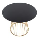 Canary Contemporary Gold and Black Dining Table 11 Canary Contemporary Gold and Black Dining Table