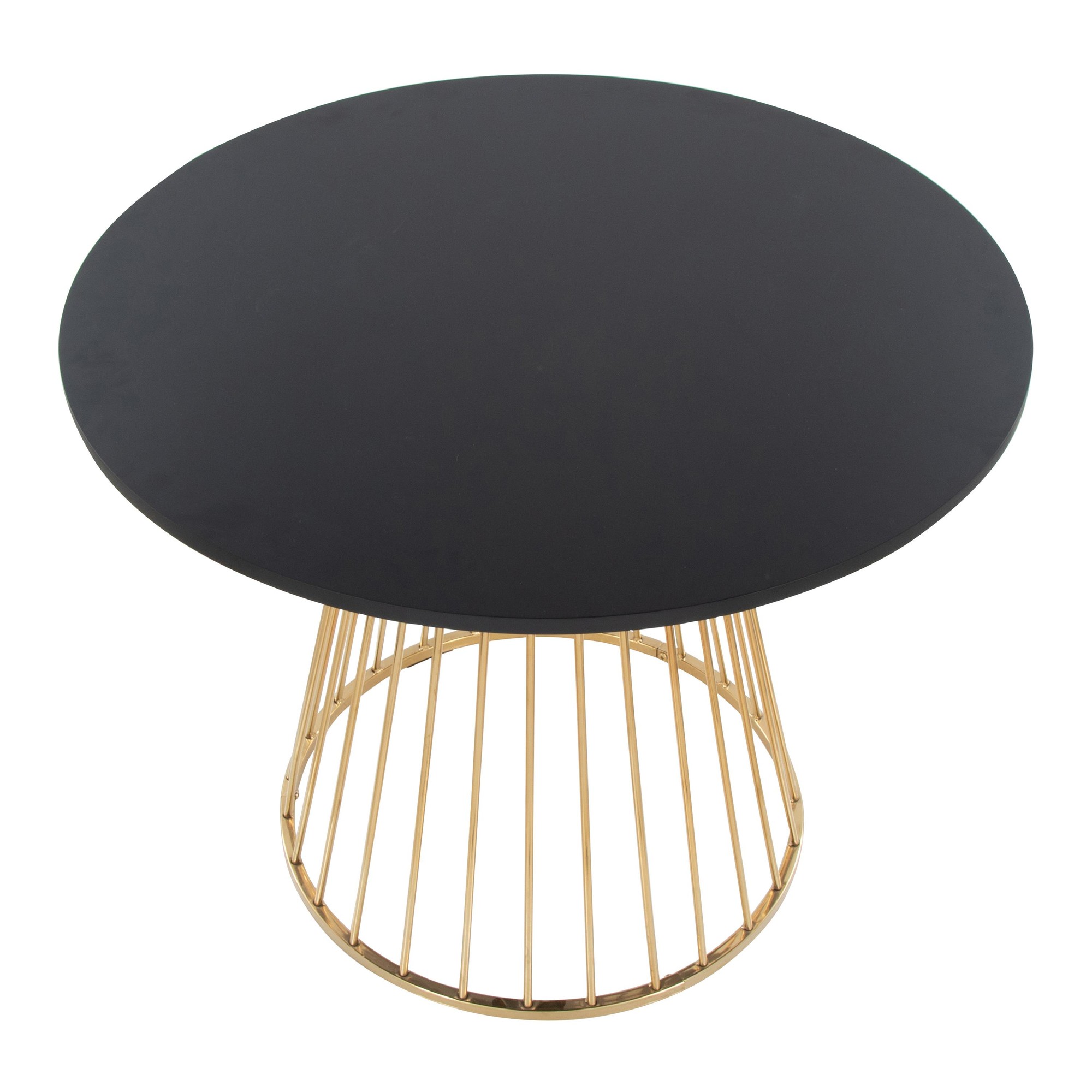 Canary Contemporary Gold and Black Dining Table 5 Canary Contemporary Gold and Black Dining Table - Image 5